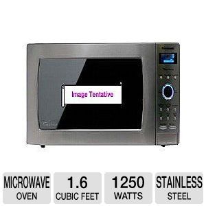 Panasonics NN SE782S Genius Prestige Full Size 1.6 Cu. Ft. 1250W Microwave Oven, features Inverter Technology and Genius Sensor Cooking.  Inverter Technology perfects the art of cooking with microwav