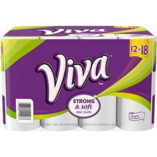 Viva Choose A Size Giant Roll Paper Towels, 12 Rolls