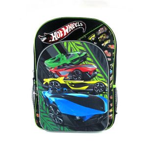 Hot Wheels Black and Green Backpack    Fast Forward