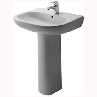 Duravit D Code Pedestal Bathroom Sink Set
