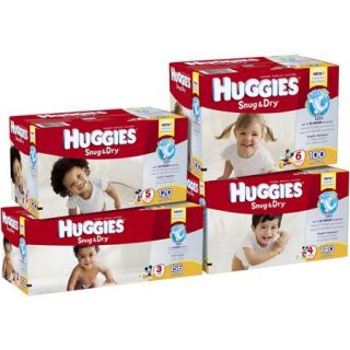 HUGGIES Snug & Dry Diapers Giant Pack (Choose Your Size)