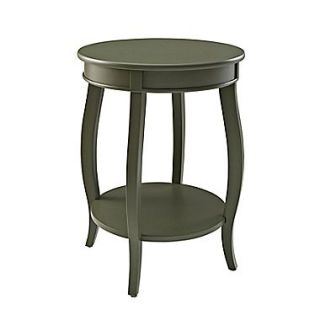 Powell Furniture Round Table with Shelf 24 Tall Solid Wood