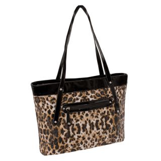 Parinda Fiona Leopard Print Quilted Carry all Tote Bag