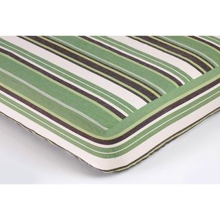 Sweet JoJo Designs Green and Brown Striped Crib Sheet