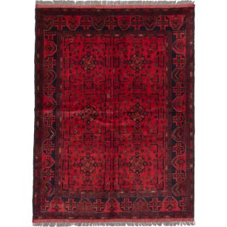 Ecarpetgallery Finest Khal Mohammadi Red Wool Open Field Rug (5 x 67