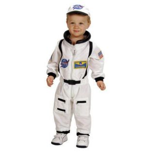 Aeromax Jr. Astronaut Suit with Embroidered Cap Costume in White
