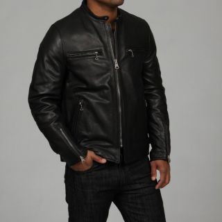 Andrew Marc Mens Black Leather Jacket FINAL SALE  