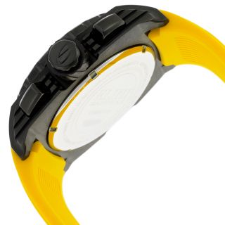 Commander Chronograph Yellow Silicone Black Dial