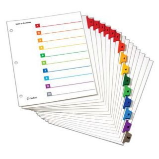 OneStep Printable Table of Contents Divider by CARDINAL BRANDS INC.