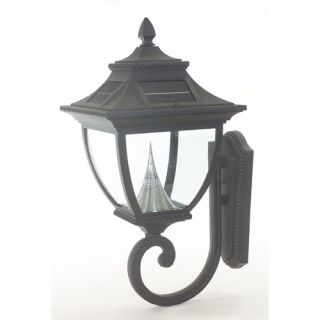 Pagoda Eight LED Solar Light Fixture on Wall Sconce by Gama Sonic