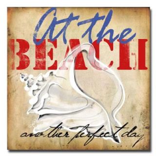 Trademark Fine Art 24 in. x 24 in. At the Beach II Canvas Art DISCONTINUED WG0002 C2424GG