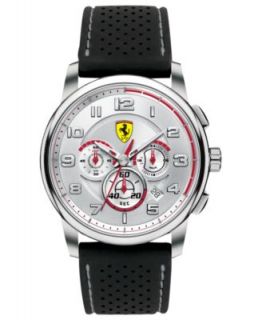 Scuderia Ferrari Watch, Mens Chronograph Auto dEpoca Black Silicone