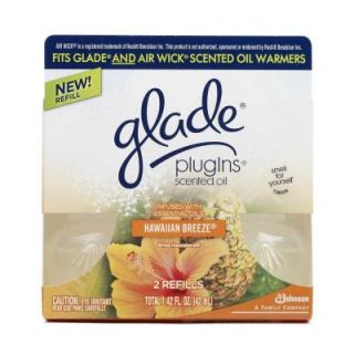 Glade PlugIns 0.67 oz. Hawaiian Breeze Scented Oil Refill (2 Pack) 638038