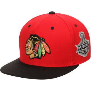 Mitchell & Ness Chicago Blackhawks Red/Black 2010 Championship Snapback Adjustable Hat