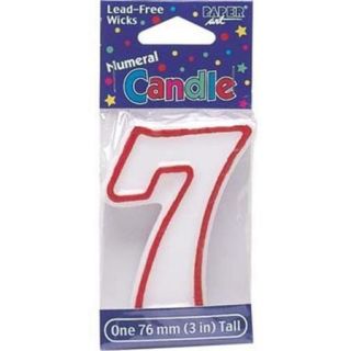 Bulk Buys Birthday Candle Number Seven   Case of 12