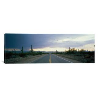 iCanvas Panoramic Desert Road Near Tucson, Arizona Photographic Print on Canvas