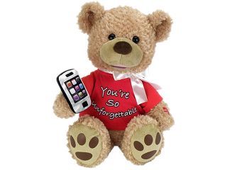 Chantilly Lane G1025 12in Myphone Bear Holding Cell Phone sings Unforgettable
