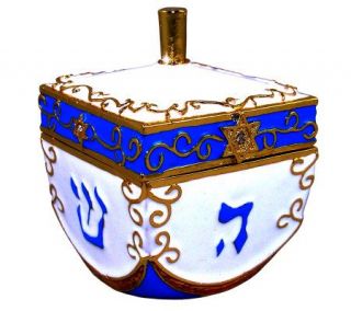 Trinket Box   Dreidel   Jewish Toy Top —