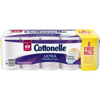 Cottonelle Ultra ComfortCare Toilet Paper Double Rolls, 166 sheets, 30 rolls