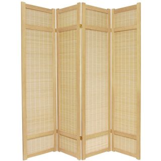Oriental Furniture Bamboo Matchstick Room Divider in Natural