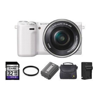 Sony Alpha NEX 5R Mirrorless Camera Body with 16 50mm Lens 32GB Bundle