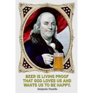 Beer Is Living Proof. Print (Unframed Paper Poster Giclee 20x29)