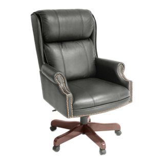 Ivy League High Back Traditional Judges Leather Executive Chair by