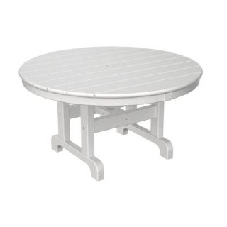 POLYWOOD 35.12 in Recycled Plastic Round Patio Coffee Table