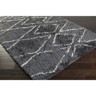 Papilio Hand tufted Vanna Navy and Ivory Abstract Plush Rug (2 x 3)