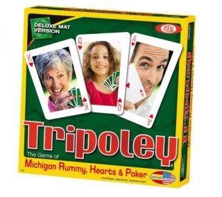 Ideal Tripoley Deluxe Mat Edition Card Game —