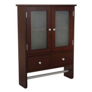 Home Decorators Collection Amanda 24 in. W Wall Cabinet in Dark Brown 5216510820