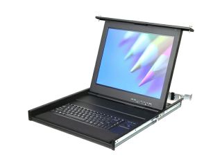 Avocent ECS17KMM8P 001 1U 17 inch LCD Console Tray with integrated digital 8 port KVM over IP switch