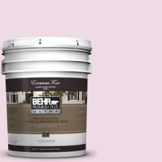 BEHR Premium Plus Ultra 5 gal. #M130 1 Pink Posies Flat Exterior Paint 485005