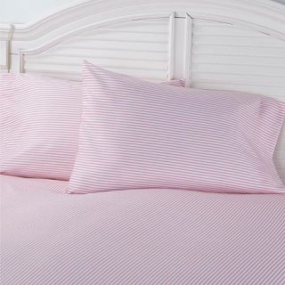 Jeffrey Banks Coral Stripe Microfiber Pillowcase Pair   King   7809760