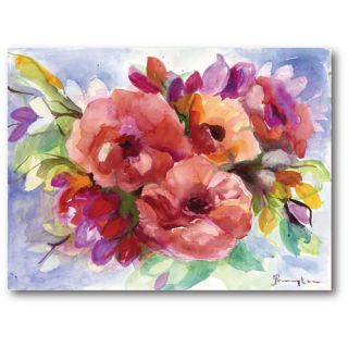 Dreamy Flowers Bouquet I Gallery Wrapped Canvas