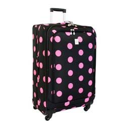 Jenni Chan Dots Black and Pink 360 Quattro 28 inch Spinner Upright