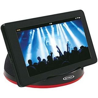 Jensen SMPS 182 Portable Stereo Speaker For Tablets and eReaders With Built in Amp, Black