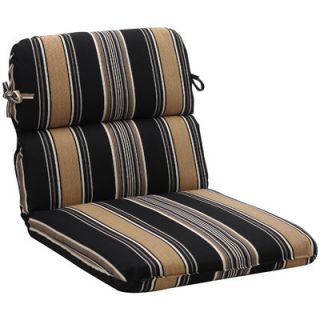 Pillow Perfect Stripe Outdoor Dining Chair Cushion