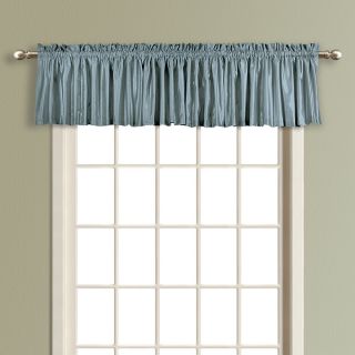 Anna Solid Color Faux Silk Lined Straight Valance   18631248