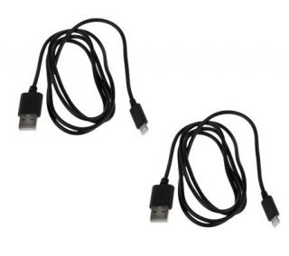 HALO Set of 2 Lightning USB Cables to use w/ iPhone 5 & iPad Mini —