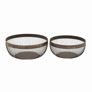 Basket Complements Traditional and Modern Decor   Set of 2