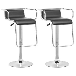 Adjustable Height Swivel Bar Stool with Cushion by CorLiving