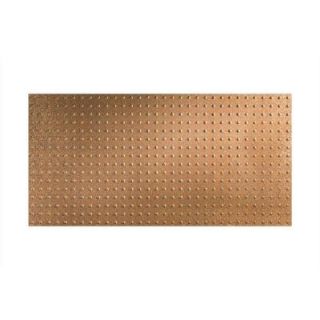 Fasade Dome 96 in. x 48 in. Decorative Wall Panel in Cracked Copper S63 19