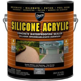 Dyco Silicone Acrylic 1 gal. Charcoal Grey Exterior Opaque Concrete Waterproofing Sealer DYC6630/1