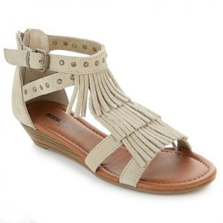 Minnetonka Monaco Suede Gladiator Style Fringe Sandal   7936749