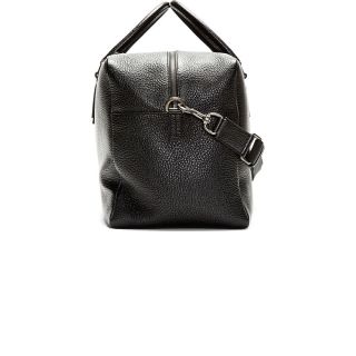 Dolce & Gabbana Black Pebbled Leather Duffle Bag