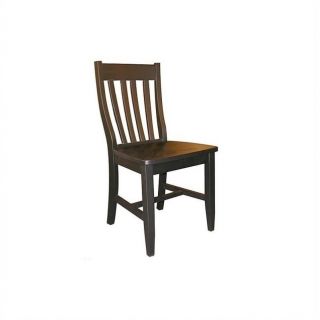 International Concepts Schoolhouse   Dining Chair in Black Finish (Set of Two)   C46 61P
