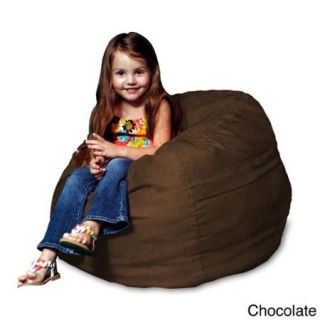 Memory Foam Micro Suede Kids Beanbag Chair for Chocolate Micro Suede