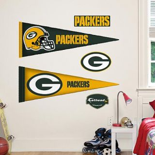 Officially Licensed NFL Team "Pennant" Wall Decals by Fathead   Packers   7601070