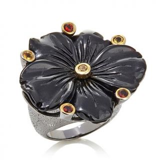 Statements by Amy Kahn Russell Multigemstone 2 Tone "Flower" Ring   7875253